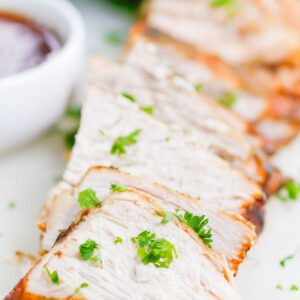 Slow Cooker Honey Balsamic Pork Loin is a simple dish that's loaded with cozy flavors. Made with just a few ingredients, this pork comes out tender, juicy, and drizzled with the most delicious honey balsamic glaze! #pork #porkrecipe #porkloin #porkloinrecipe #porkroast #slowcookerporkroast #slowcookerpork #honeybalsamic #honeybalsamicpork #balsamicpork #fallrecipes #falldinners #easydinners