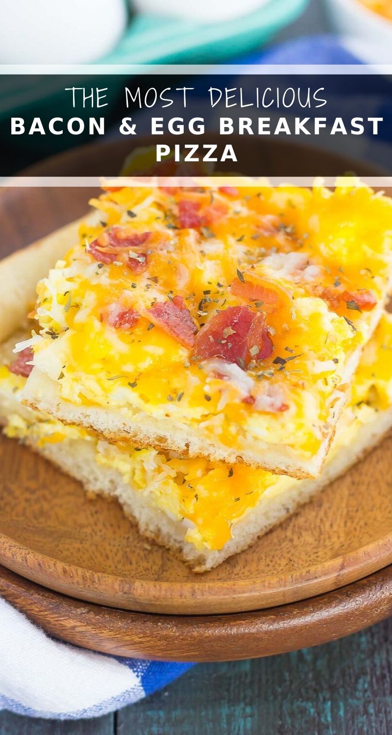 Easy Breakfast Pizza Recipe With Eggs Bacon Pumpkin N Spice