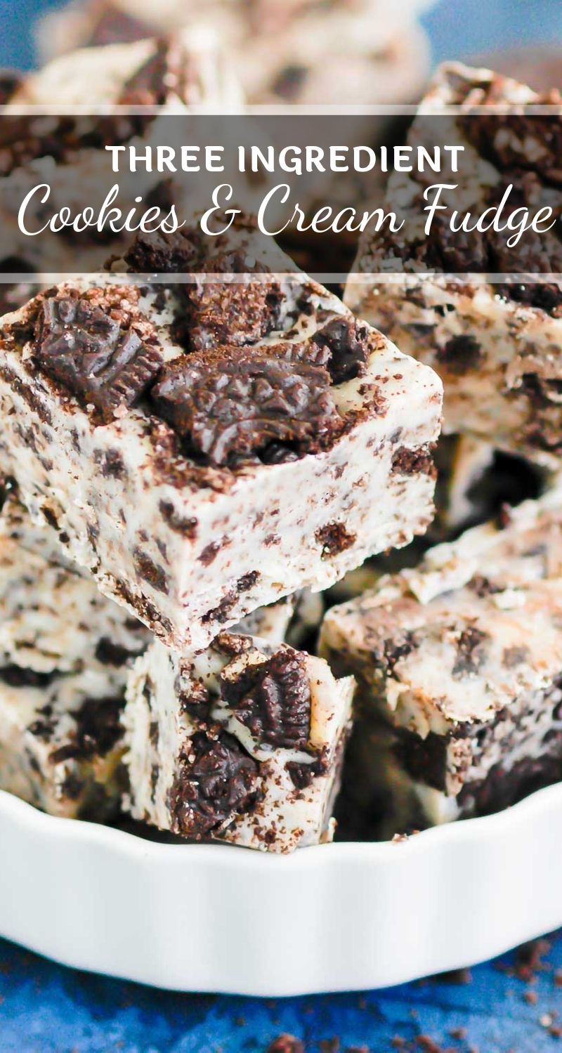 Cookies and Cream Fudge Recipe (No Bake!) Pumpkin 'N Spice