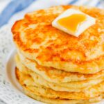 These Buttermilk Pancakes are thick, fluffy, and ready in just 25 minutes. One bite and you'll fall in love with the taste and texture of these homemade pancakes. You'll never go back to the boxed kind again!