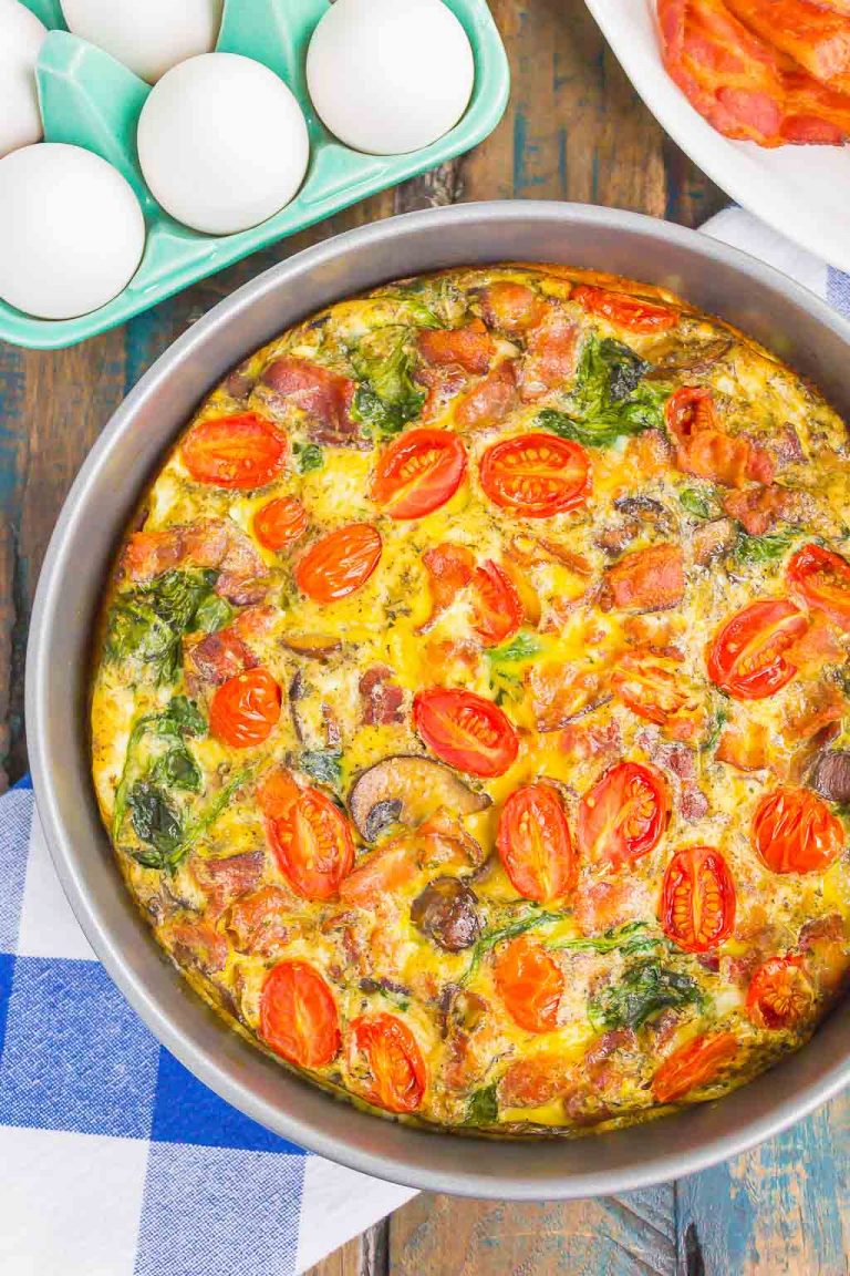 Bacon and Tomato Frittata Pumpkin 'N Spice