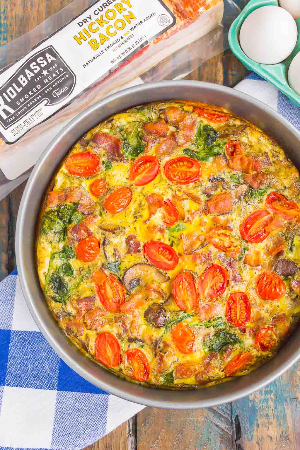 Bacon and Tomato Frittata Pumpkin 'N Spice