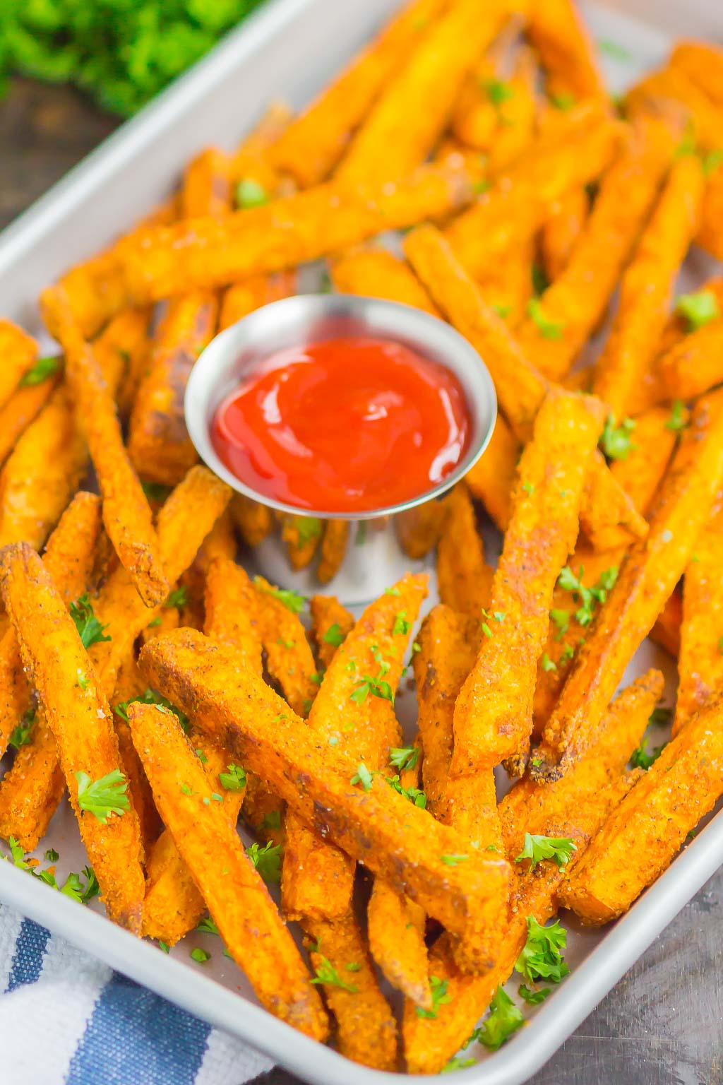 Crispy Baked Sweet Potato Fries - Pumpkin 'N Spice