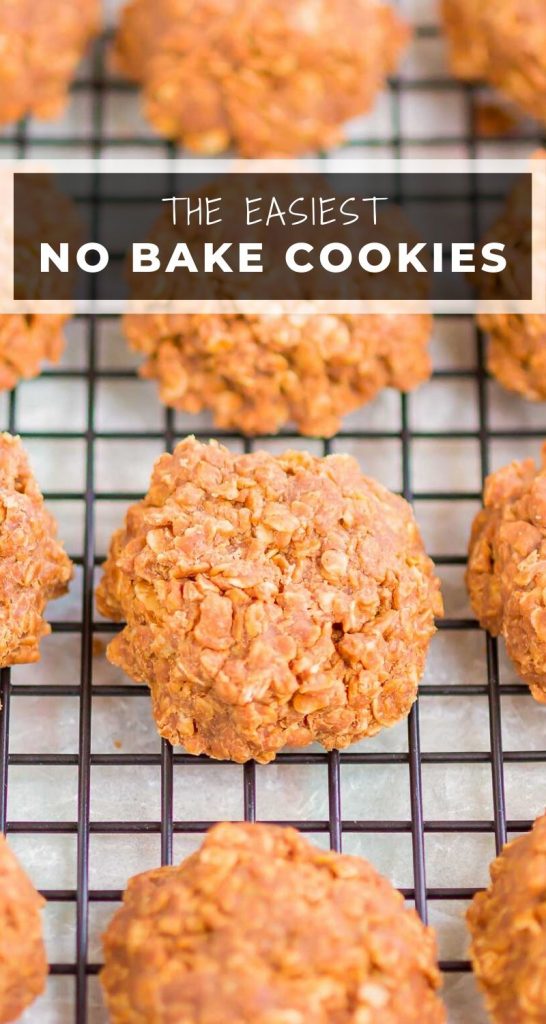 Chocolate No Bake Cookies are the easiest, most delicious cookies. With no oven needed and just a few ingredients, these cookies are soft, chewy and ready in no time!