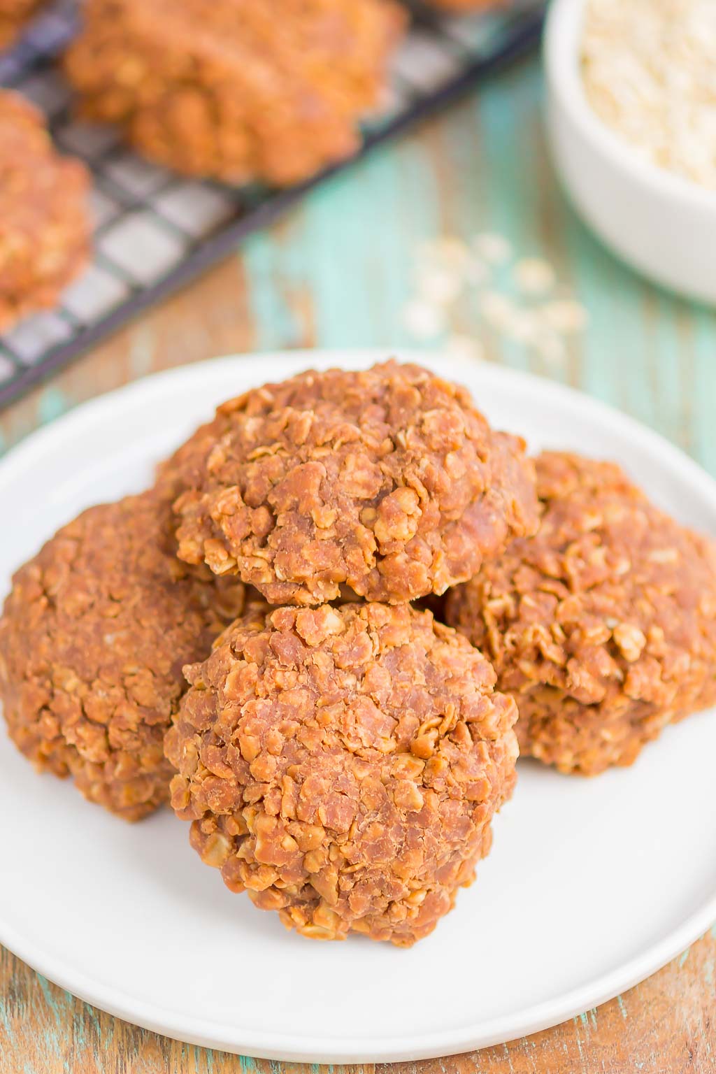 Chocolate No Bake Cookies are the easiest, most delicious cookies! With no oven needed and just a few ingredients, these cookies are soft, chewy and ready in no time!