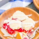 Cherry Pie Bars are taste just like the classic recipe, but in bar form. With a buttery crust, sweet cherry filling and vanilla glaze, these bars are the easiest way to get your pie fix!