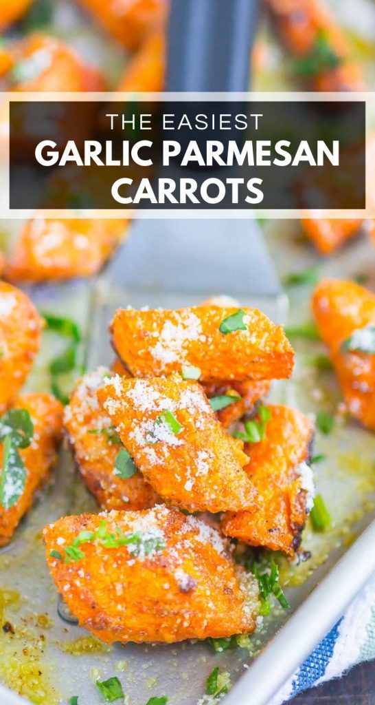 Roasted Garlic Parmesan Carrots