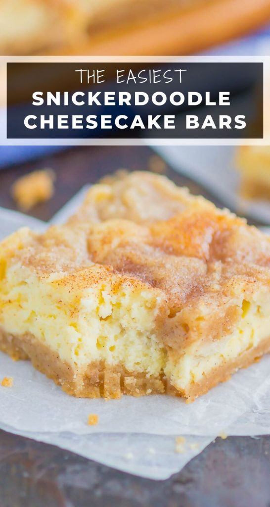 Snickerdoodle Cheesecake Bars