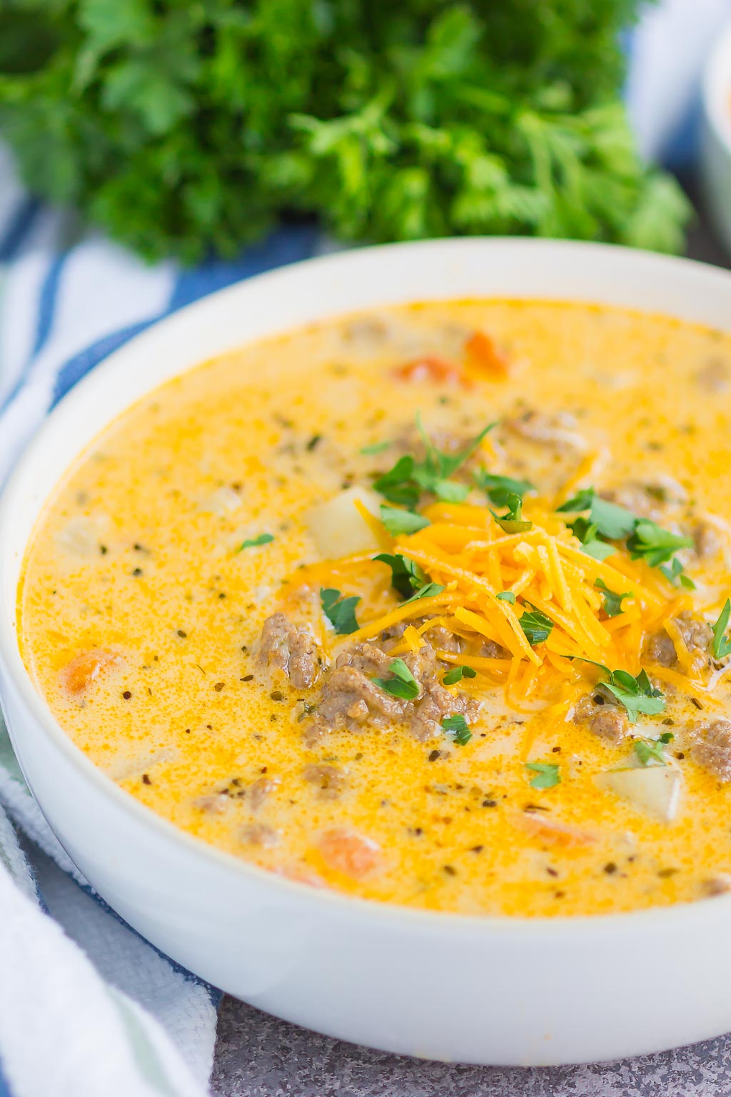 Easy Cheeseburger Soup