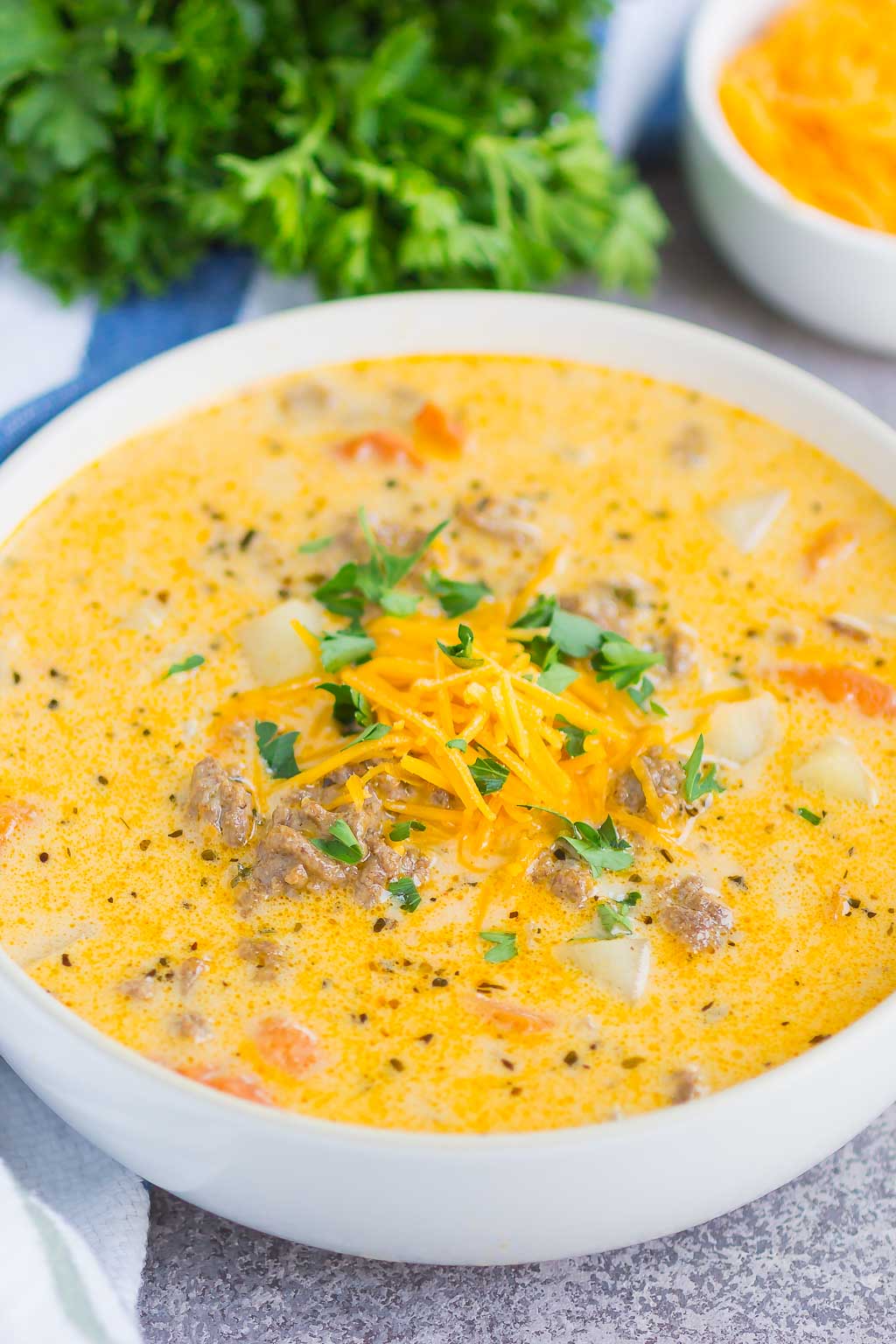 Easy Cheeseburger Soup