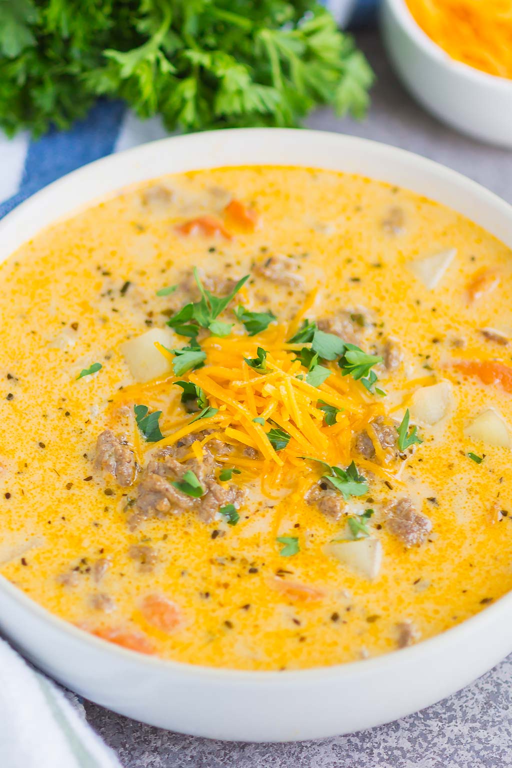 Easy Cheeseburger Soup