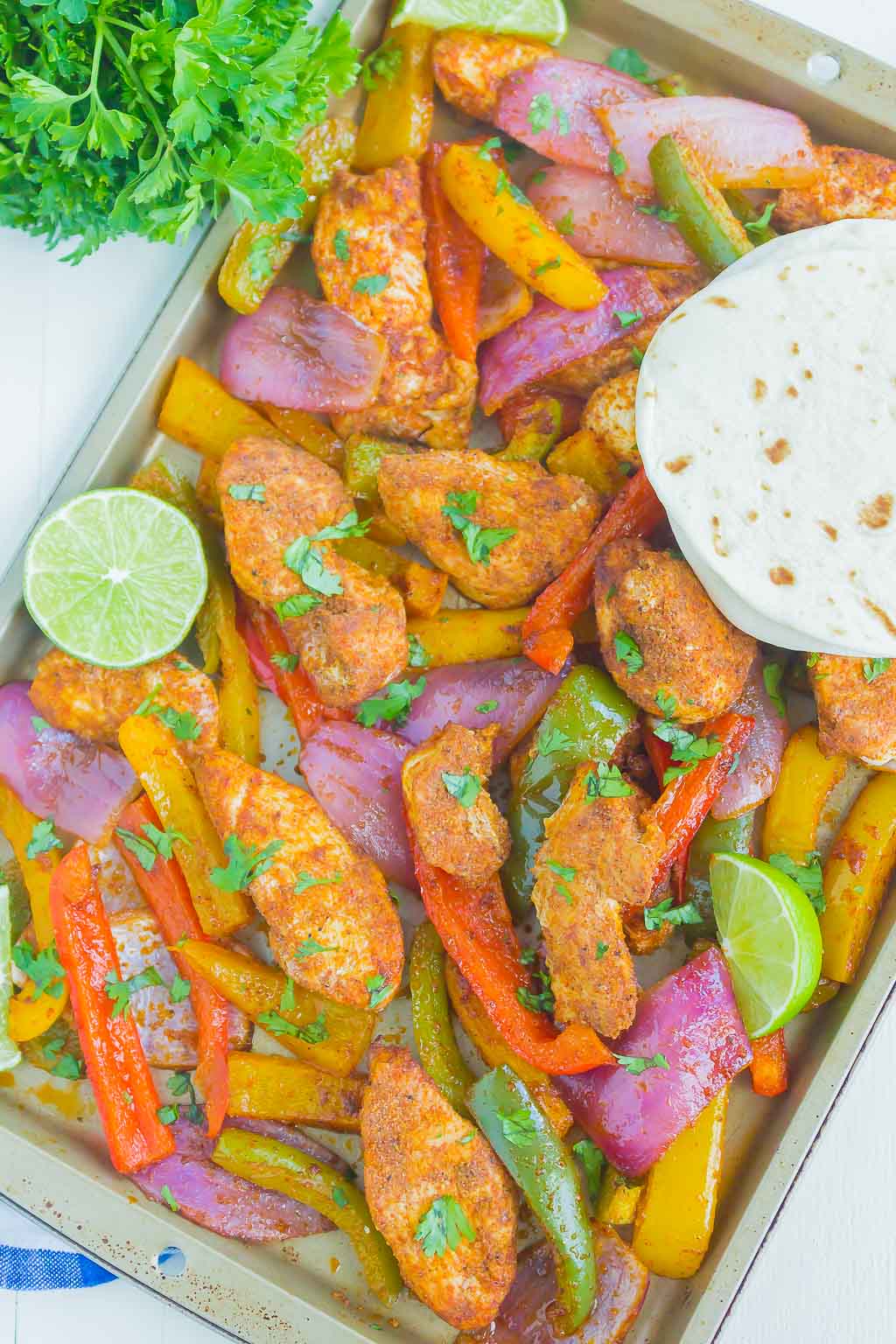 Sheet Pan Chicken Fajitas