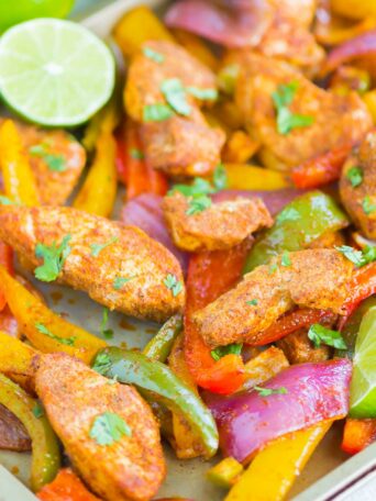 Sheet Pan Chicken Fajitas