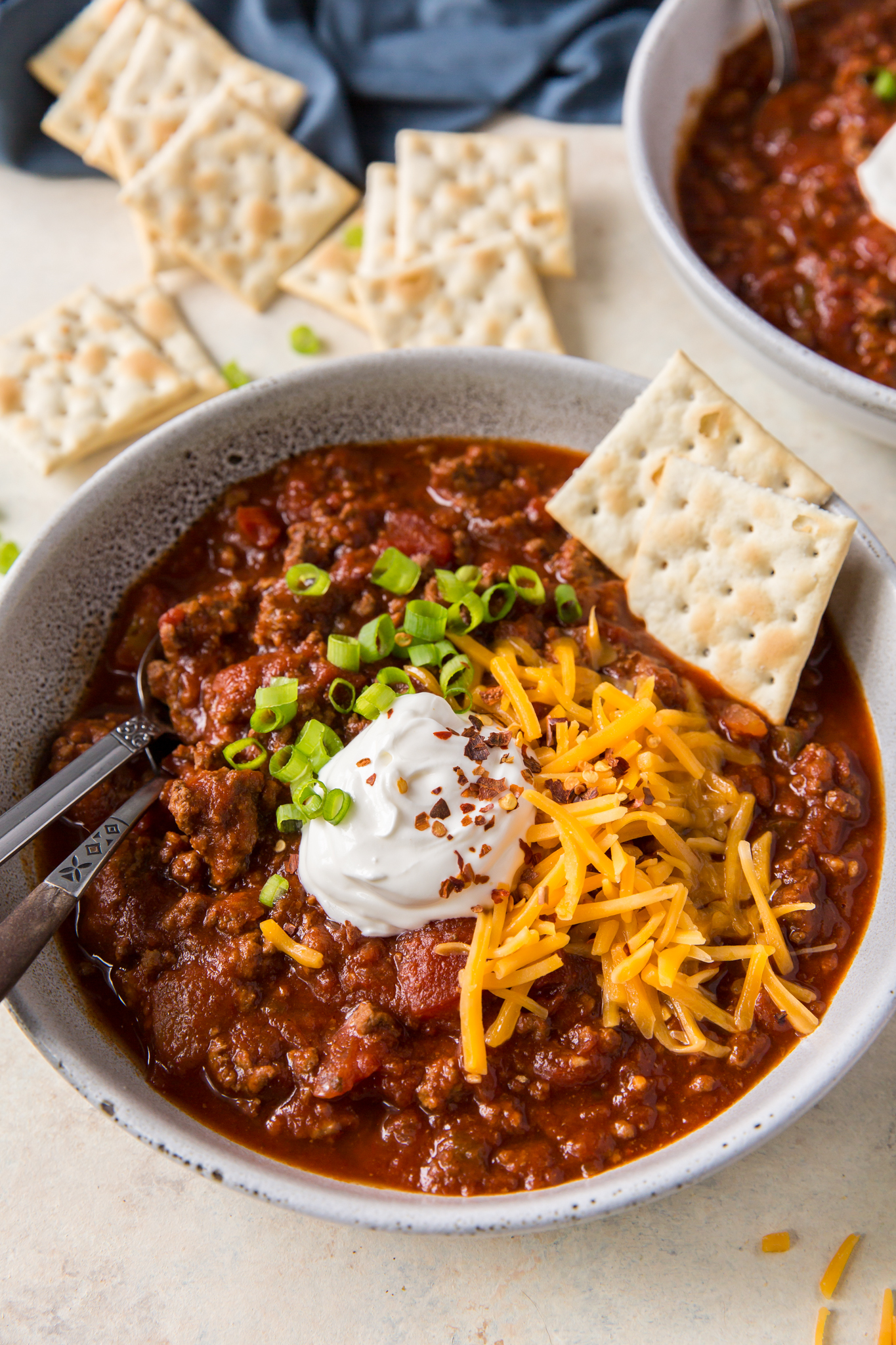 Slow Cooker Hearty No-Bean Chili