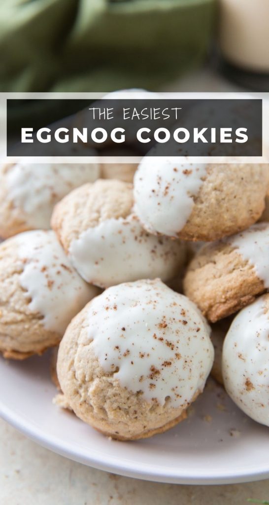 White Chocolate Eggnog Cookies