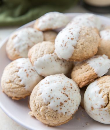 White Chocolate Eggnog Cookies