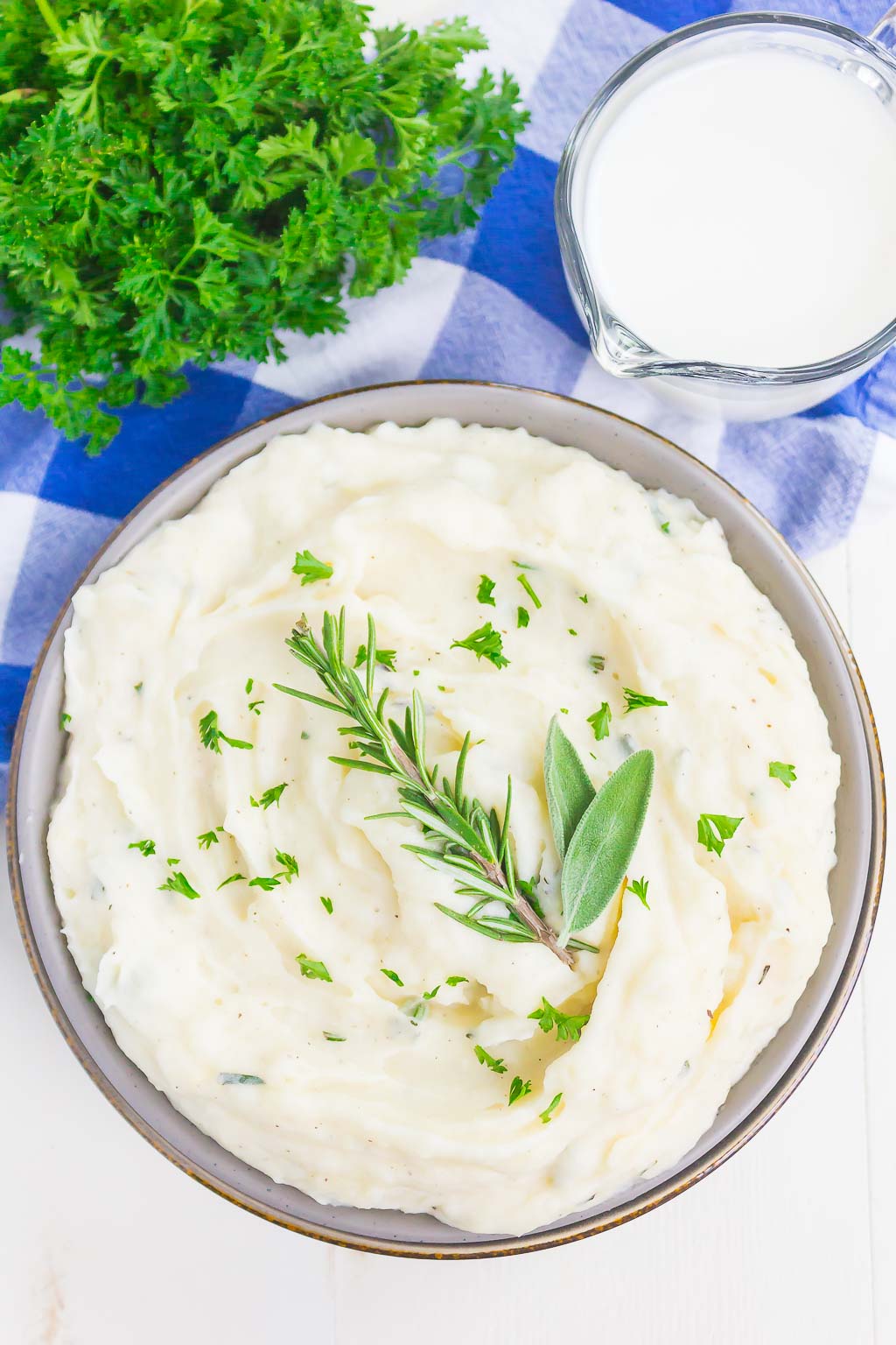 Garlic Herb Mashed Potatoes