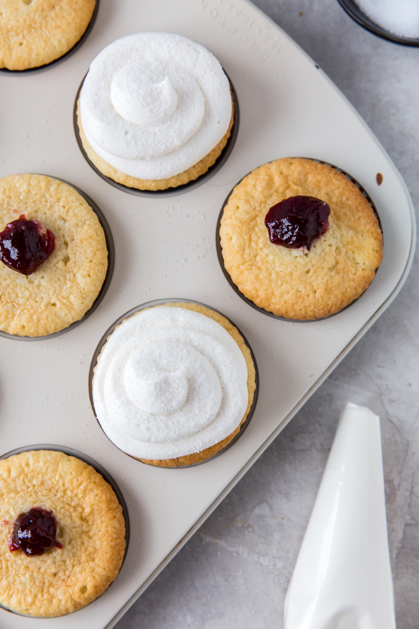 Jelly Donut Cupcakes