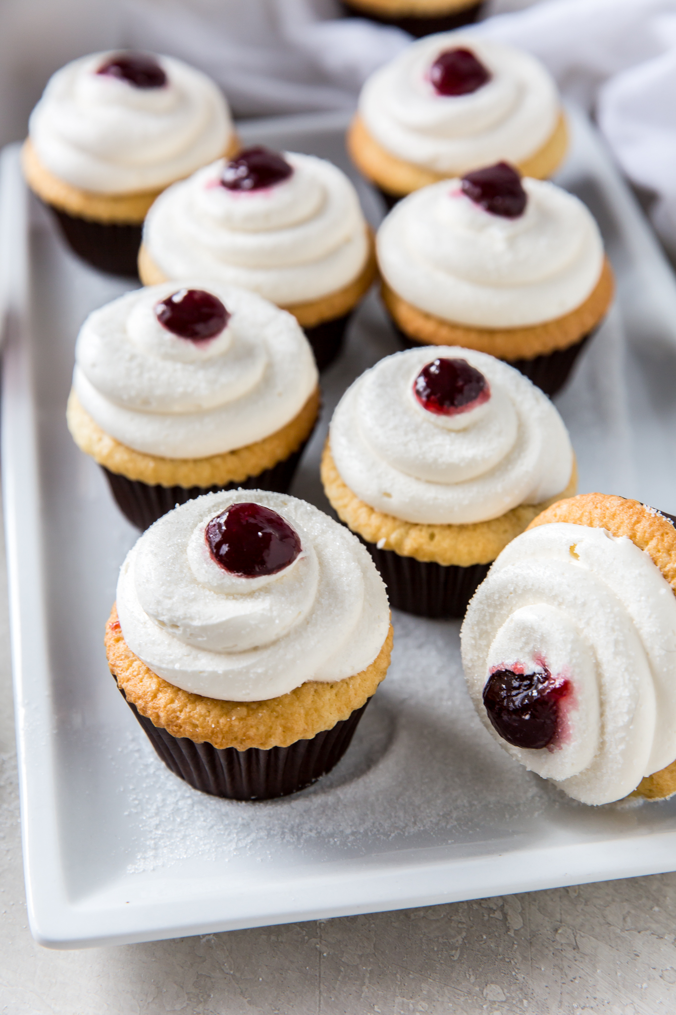 Jelly Donut Cupcakes