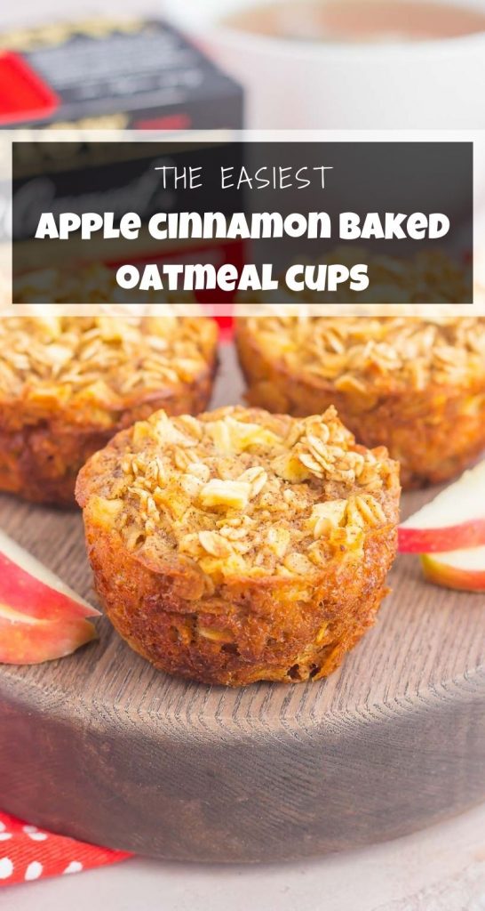 Apple Cinnamon Baked Oatmeal Cups