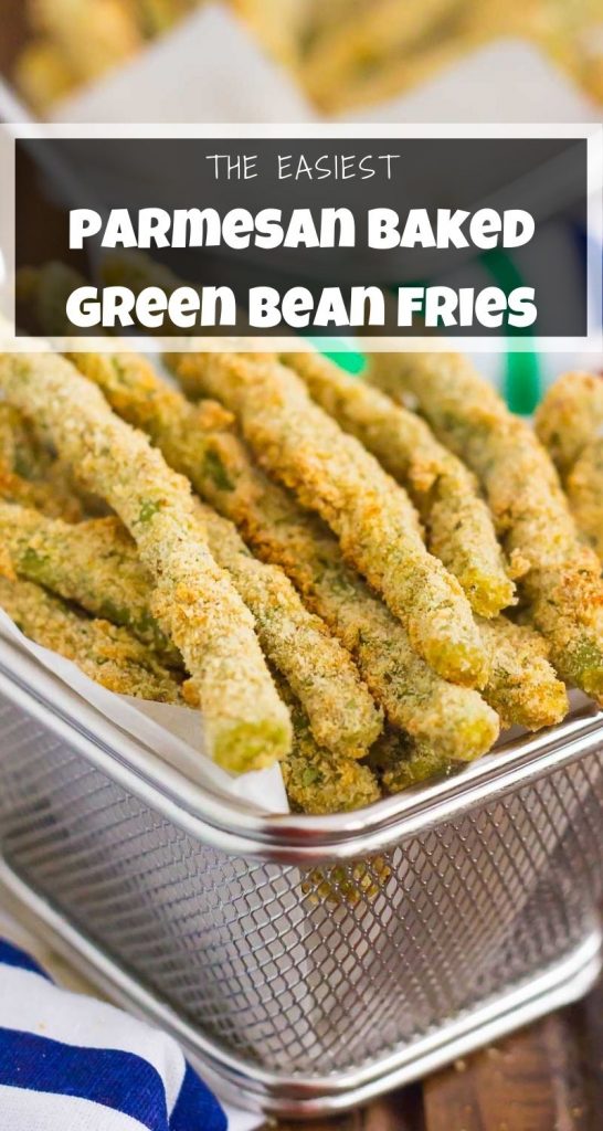 Parmesan Baked Green Bean Fries