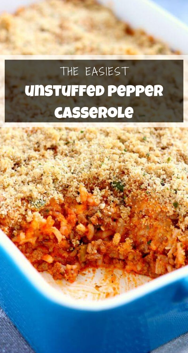 Unstuffed Pepper Casserole Pumpkin 'N Spice