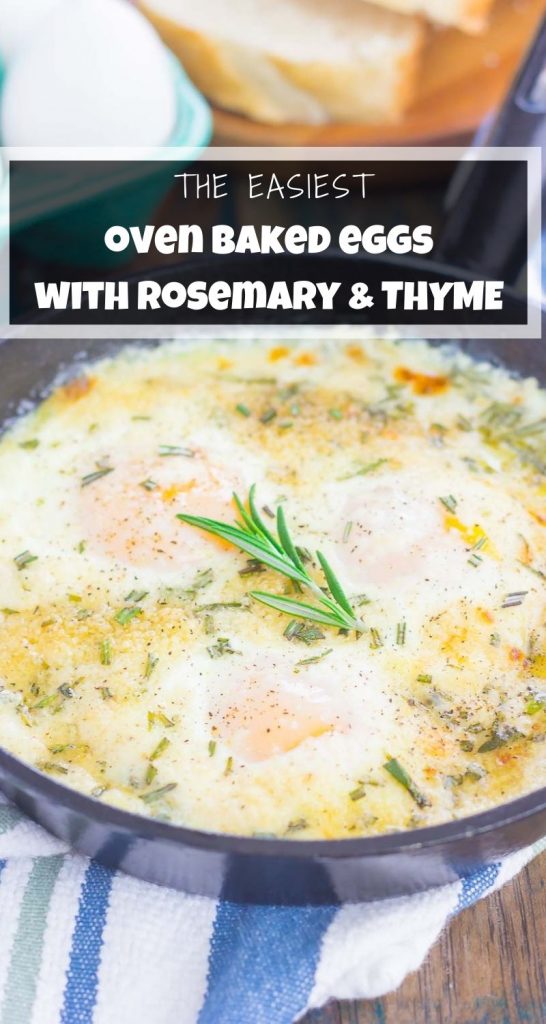 Baked Eggs with Rosemary and Thyme