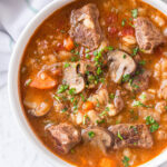 Instant Pot Beef and Barley Soup