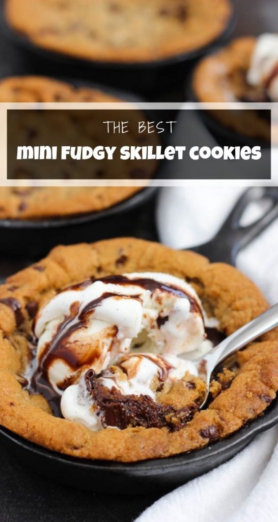 Mini Cast Iron Skillet Chocolate Chip Cookie Recipe (Half Baked Cookies) •  The Fresh Cooky