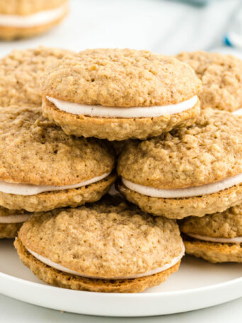 cookies on a white plate