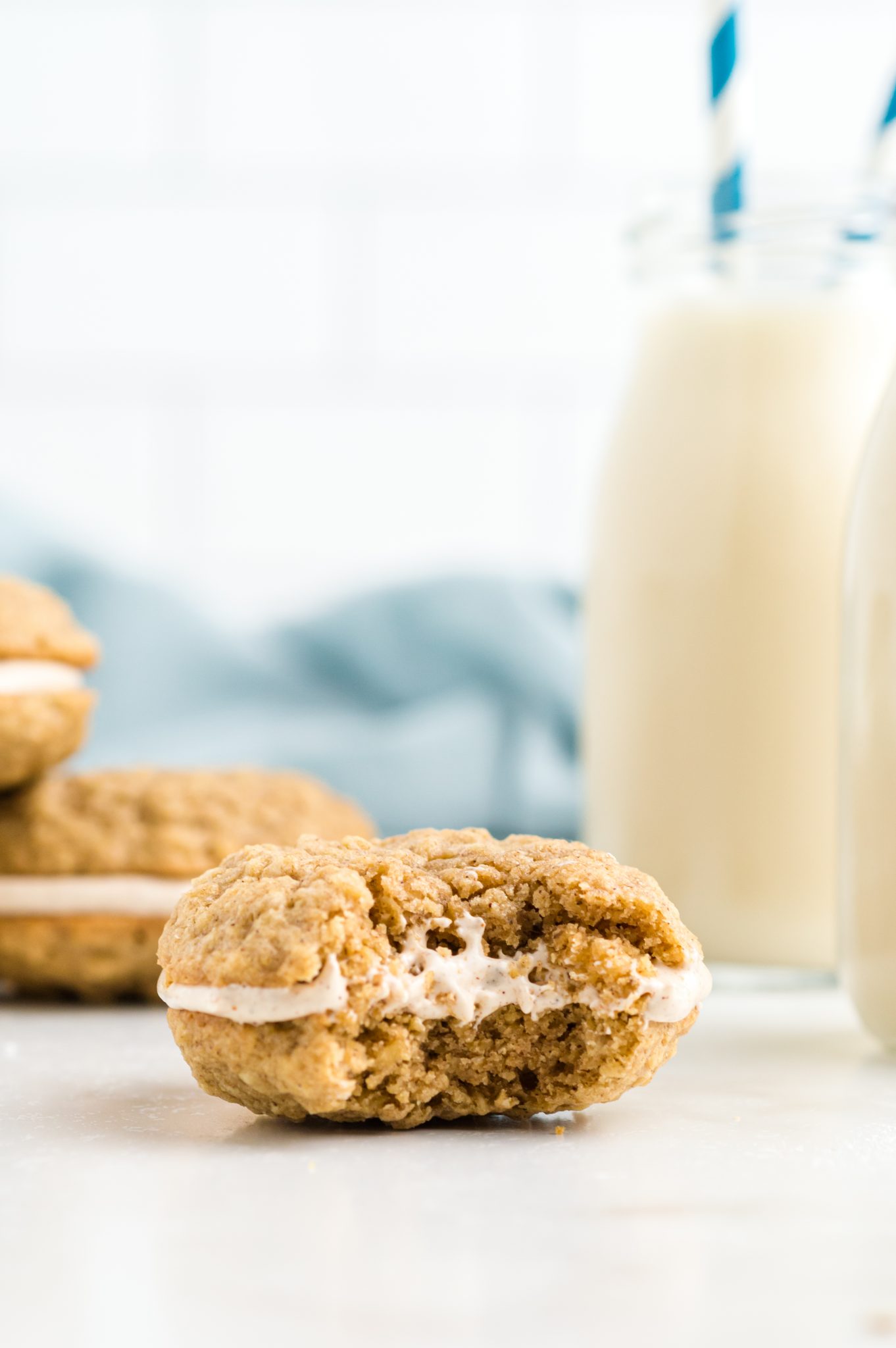 cookies on a white surface