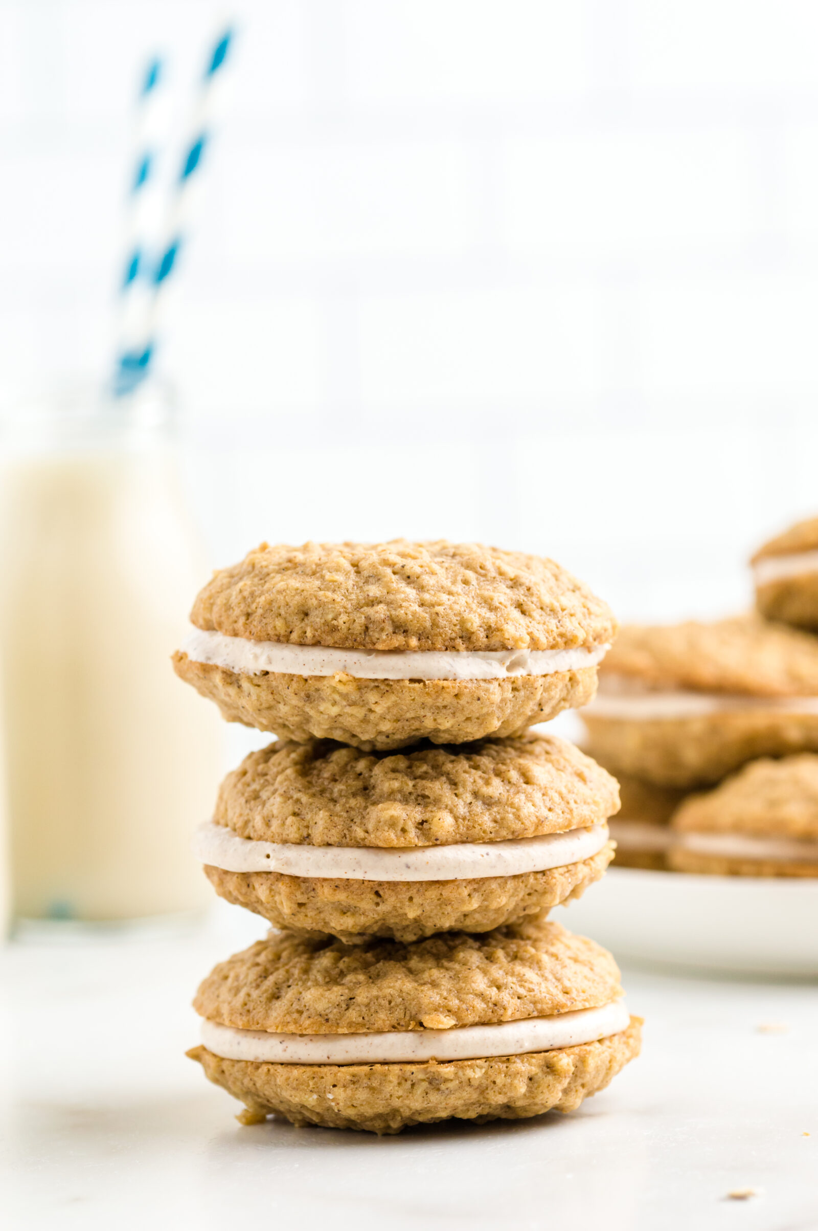 cookies stacked on top of each other