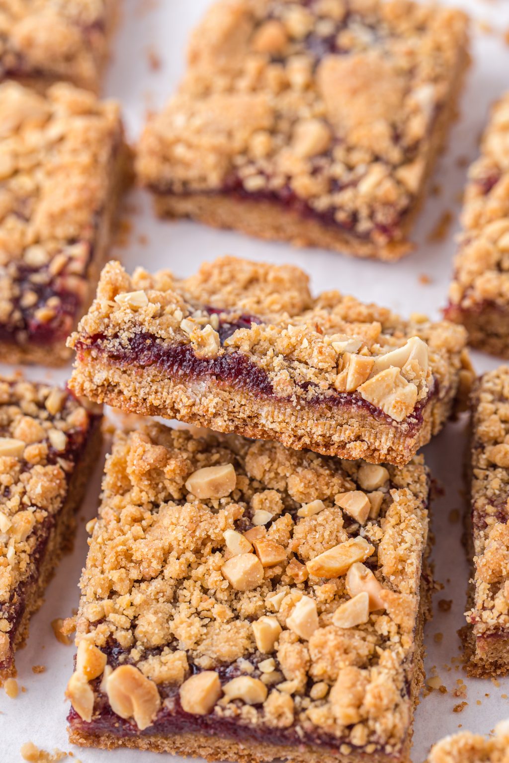 Easy Peanut Butter and Jelly Bars Pumpkin 'N Spice