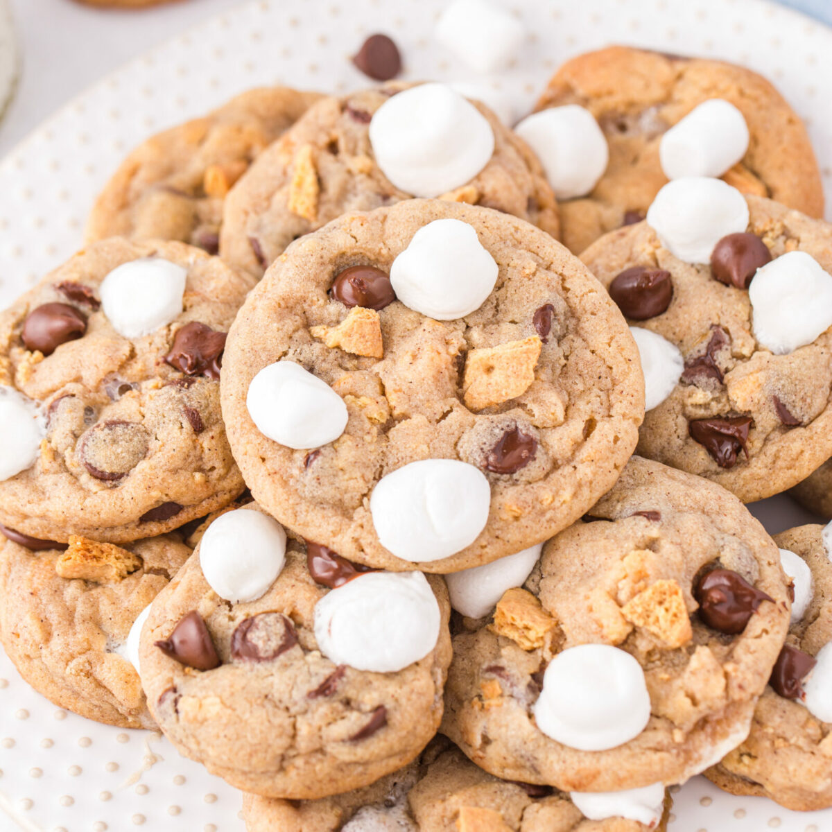 cookies on a white plate
