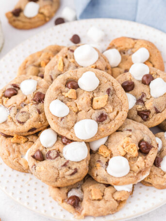 cookies on a white plate