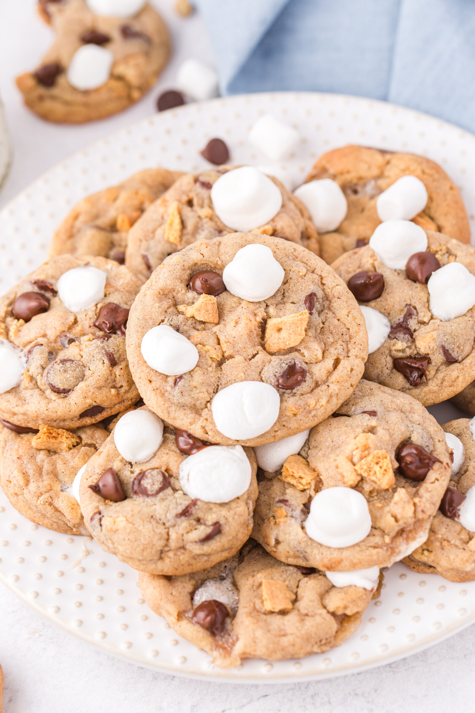 cookies on a white plate