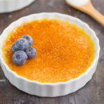 creme brulee in a dish