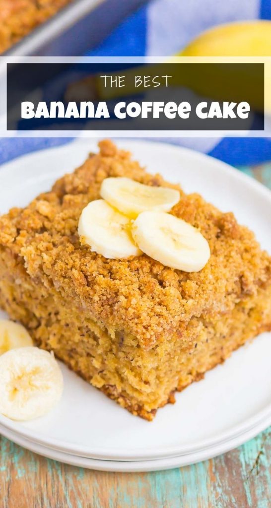 coffee cake on a white plate