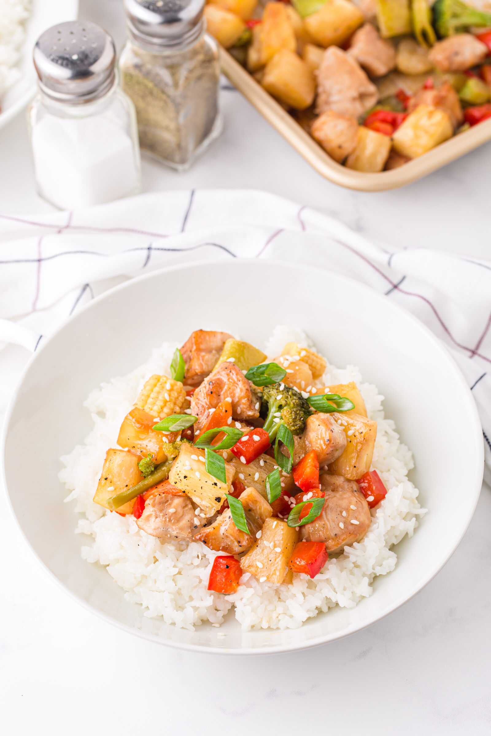 chicken on a white plate