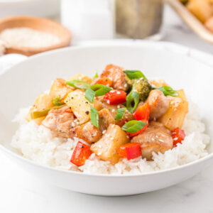 chicken on a white plate