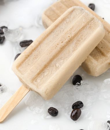 pops on a white surface