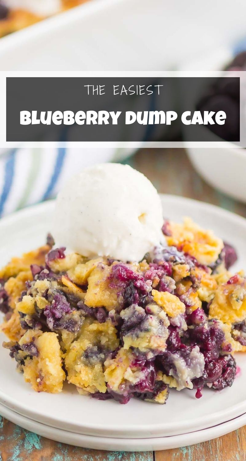 3 ingredient blueberry dump cake pumpkin n spice
