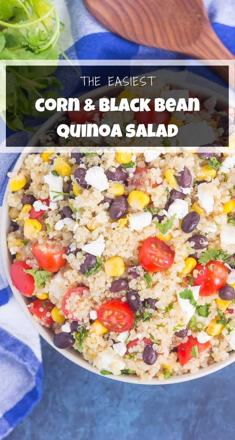 Quinoa Black Bean Corn Salad - Pumpkin 'N Spice
