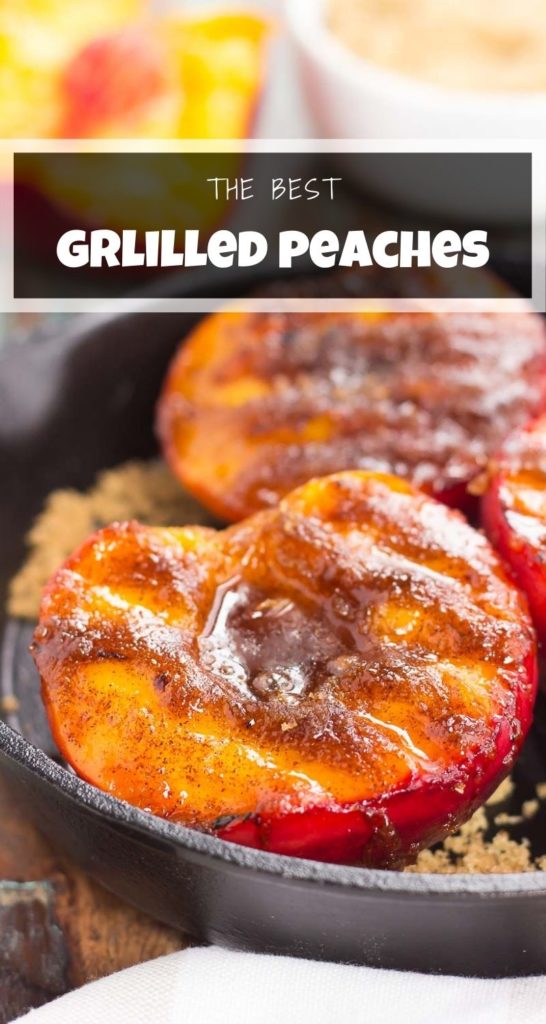 peaches in a skillet