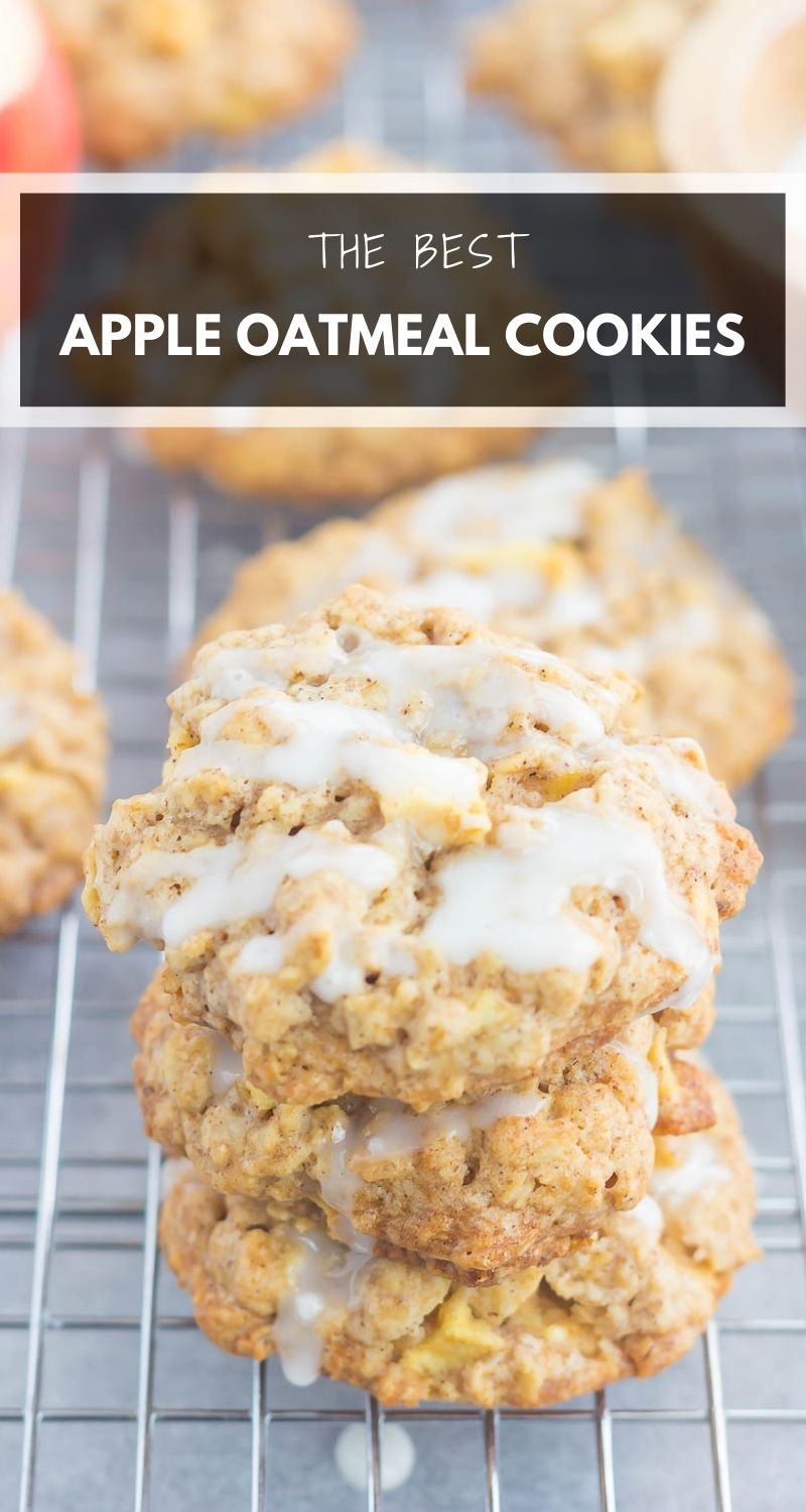 Glazed Apple Oatmeal Cookies Pumpkin 'N Spice