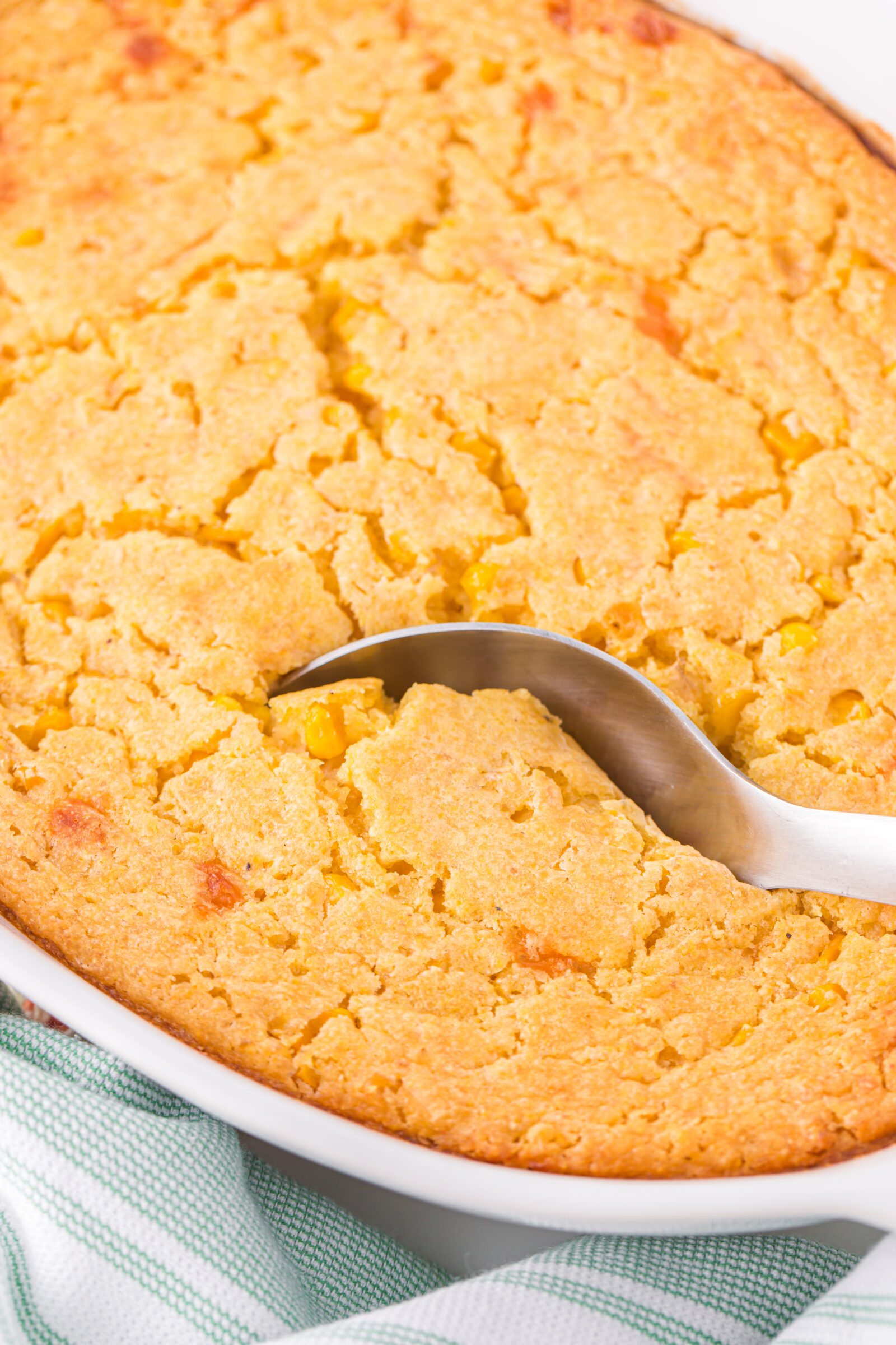 souffle in a white dish