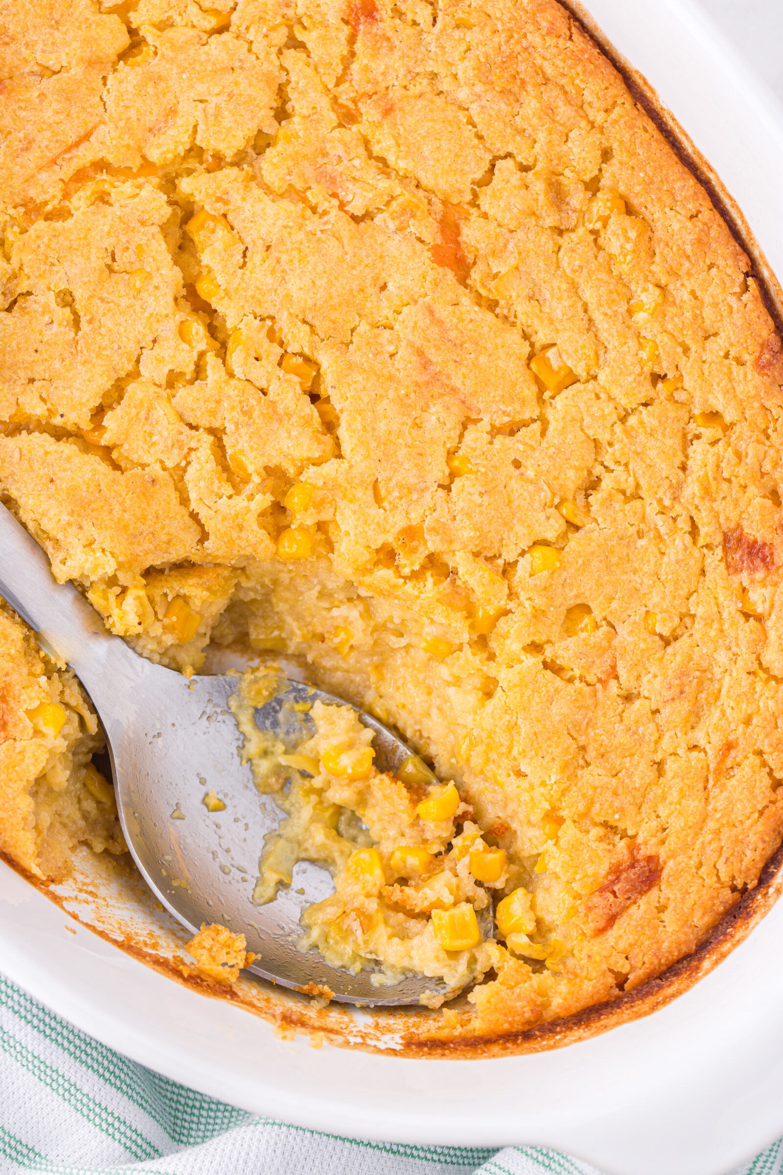 souffle in a white dish