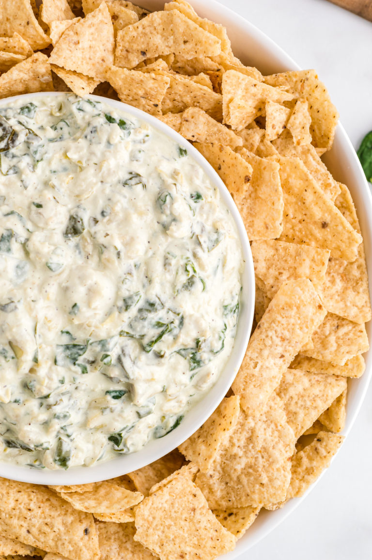 Dip in a white bowl.