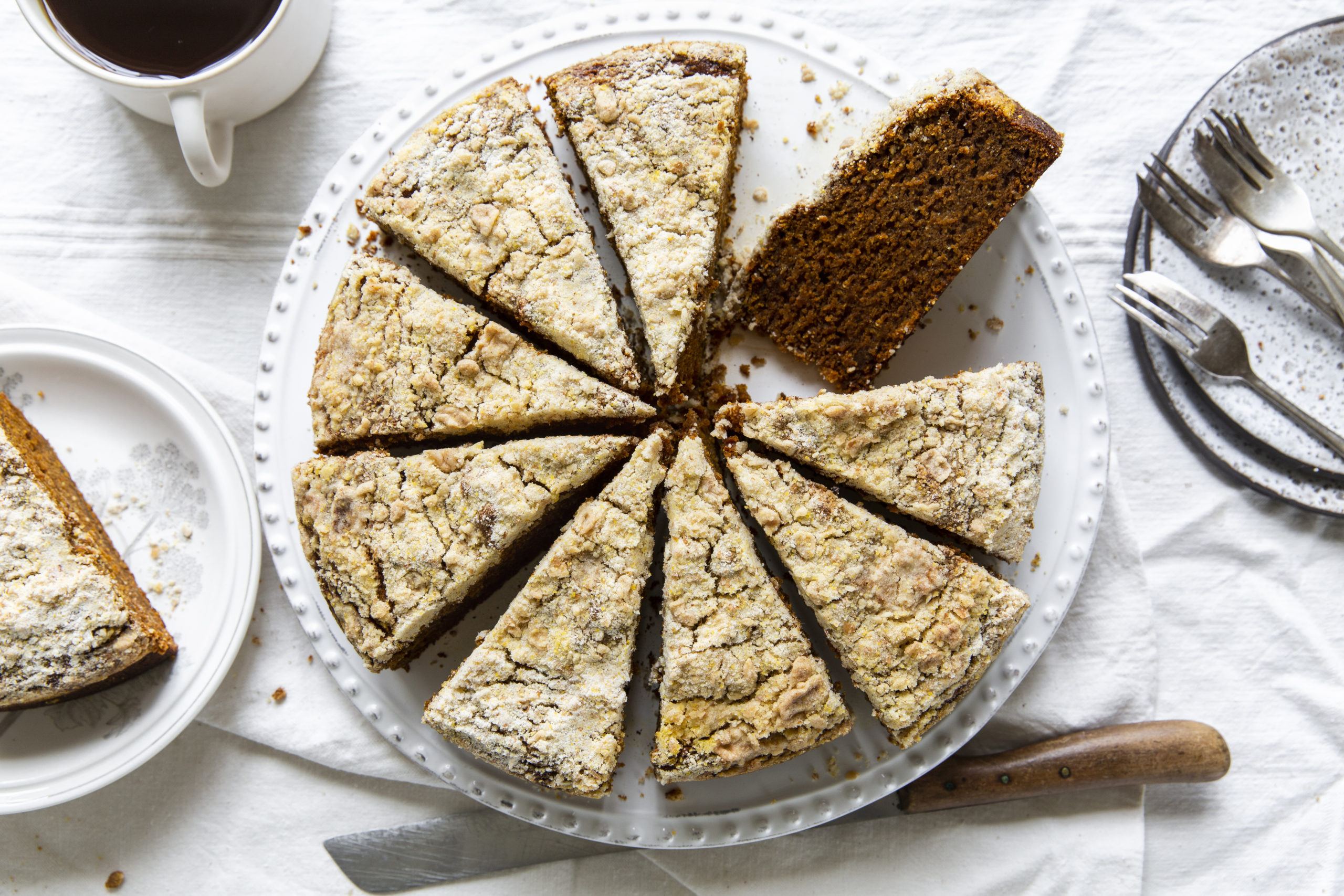 Gingerbread Pumpkin Streusel Coffee Cake-image