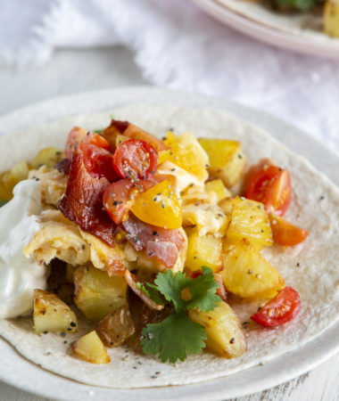 tacos on a white plate